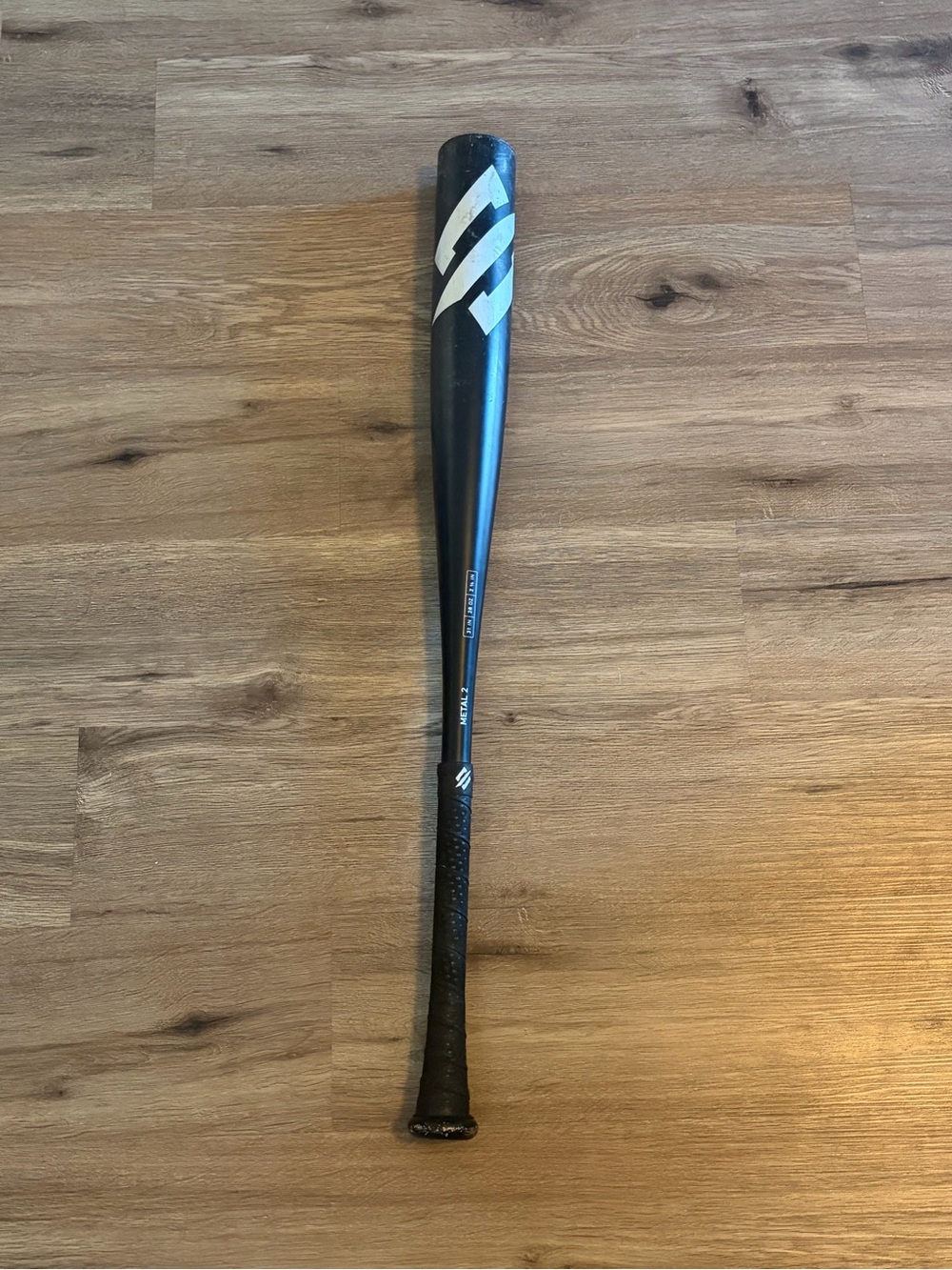 Black Baseball Bat Wall Accent - Classic Black Finish